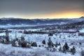 Snowy Mountain Sunrise