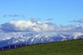 The snowy mountains Royalty Free Stock Photo