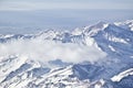 Snowy mountains at Andes Cordillera