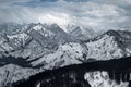 Snowy mountains Royalty Free Stock Photo