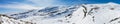 Snowy mountains with blue sky Royalty Free Stock Photo