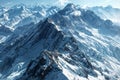 Snowy mountains in Cordillera Blanca, Peru, South America