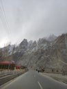 beauitufl landscape of mountains in winter season, gilgit baltistan, Pakistan Royalty Free Stock Photo