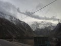 beauitufl landscape of mountains in winter season, gilgit baltistan, Pakistan Royalty Free Stock Photo