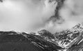 Snowy Alborz mountain peaks