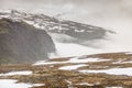 Snowy mountains in Norway