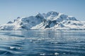 Snowy mountains in Paraiso Bay, Antartica Royalty Free Stock Photo