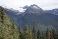 Snowy Mountains Surrounding Skagway Town