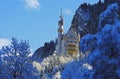Snowy Neuschwanstein Castle, Bavaria, Germany