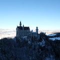 Snowy Neuschwanstein Castle during Winter