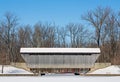 Snowy New Brownsville Covered Bridge