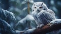 The snowy owl Bubo scandiacus, also known as the polar, the white and the Arctic owl, is a large, white owl of the true