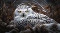 Snowy Owl\'s Stealthy Pounce in the Arctic Tundra