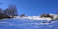 Snowy panorama in tha Alps