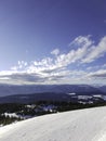 Snowy panorama view of the Dolomites, Trentino