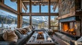 Snowy Peak Mountain Chalet Design