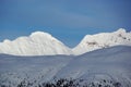 Snowy peaks in the European Alps