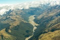 Mountain range, South Island New Zealand Royalty Free Stock Photo