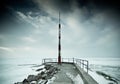 Snowy pier