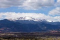 Snowy Pikes Peak Royalty Free Stock Photo