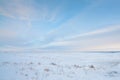 Snowy Prairie Royalty Free Stock Photo