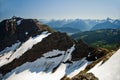 Snowy ridgeline