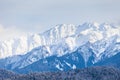 Snowy ridges of the Caucasus Mountains