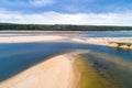 Snowy River mouth at Marlo, Victoria, Australia. Royalty Free Stock Photo