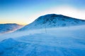 Snowy Road Royalty Free Stock Photo