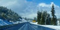 Snowy roads of Organ Royalty Free Stock Photo