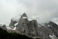 Snowy Rocky Mountains Dolomites - The Italian Alps Royalty Free Stock Photo