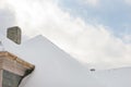 Snowy Rooftop with Sky Royalty Free Stock Photo