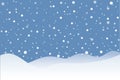 Snowy scene Royalty Free Stock Photo