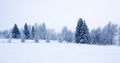 Snowy scene in Finland