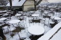 Snowy seating