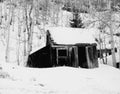 Snowy shed Royalty Free Stock Photo