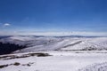 Snowy slope in 3-5 Pigadia ski center, Naoussa, Greece Royalty Free Stock Photo