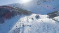 Snowy slopes of Savin Kuk ski resort in Montenegro