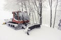 Snowy snow plow Royalty Free Stock Photo