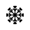 Snowy spectra snowflake icon Royalty Free Stock Photo