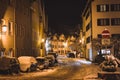 Snowy street in FÃÂ¼ssen