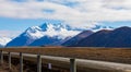 Snowy Top Mountain In New Zealand`s Canterbury Royalty Free Stock Photo