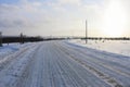 Snowy track