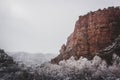 Snowy Verde Canyon Royalty Free Stock Photo