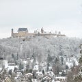 Snowy Veste Coburg during Winter