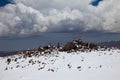Snowy Views enroute to Colca Canyon Royalty Free Stock Photo