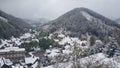 Snowy village Nizna Boca Slovakia