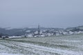 snowy village Welling in the valley