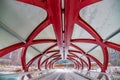 Snowy Walkway On The Peace Bridge