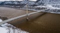 U.S. Grant Bridge - Ohio River - Portsmouth, Ohio and South Shore, Kentucky Royalty Free Stock Photo